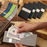 Men Fashion Faux Leather Magic Credit Card ID Holder Money Clip Short Wallet