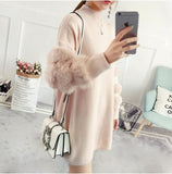 Women Sweaters and Pullovers Casual Oversized Sweater Christmas Winter Sleeve Pull Femme knitted jumpers - ENSEIGNE DENIS