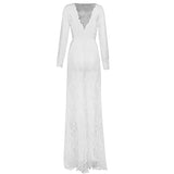 Women Sexy Evening Party Ball Lace Gown Formal Bridesmaid Long Maxi Dress