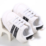 Fashion Toddler Baby Boys Girls Soft Bottom Anti-Skid Sport Prewalker Crib Shoes