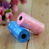 1 Roll/15 Bags Pet Puppy Dog Waste Poop Bag Degradable Poo Clean-up Pick-up Bag