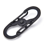 8-Shaped Outdoor Hook Buckle Snap Clip Mount Climbing Carabiner Chain Key Chain