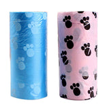 1 Roll/15 Bags Pet Puppy Dog Waste Poop Bag Degradable Poo Clean-up Pick-up Bag