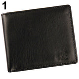 Men's Faux Leather Wallet Coin Card Money Holder Horizontal Bifold Slim Purse