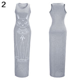 Women's Summer Sexy Casual Boho Long Maxi Party Beach Dress Vest Sundress