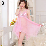 Women's Sexy Sheer Lace Dress + G-String Babydoll Sleepwear Erotic Underwear - ENSEIGNE DENIS