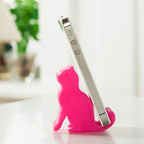 Cute Mini Cat Shape Phone Tablet Mounts Stand Holder Tool for iPhone iPad