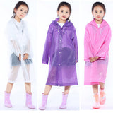 Children Raincoat Kids Impermeable Cover Poncho Rainwear Waterproof Hooded Capa