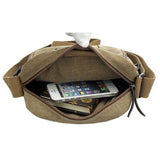 Man's Simple Causal Canvas Rucksack Multifunctional Outdoors Shoulder Sling Bag