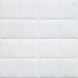 Foam 3D Plate DIY Wall Home Decoration Self-adhesion Stickers Gift Pure Color