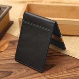 Men Fashion Faux Leather Magic Credit Card ID Holder Money Clip Short Wallet
