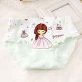 Cartoon Princess Soft Elastic Cotton Kids Girls Underwear Briefs Underpants