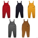 Kid Baby Boy Girl Fashion Knitted Bid Pants Romper Button Overalls Long Trousers