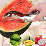 Stainless Steel Watermelon Cantaloupe Slicer Cutter Server Corer Scoop Utensil