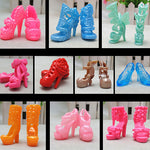 10 Pairs Super Cute Mixed Style Wedding Fashion Shoes for Barbie Doll Christmas Gift - ENSEIGNE DENIS