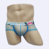 Men's Fashion Sexy See-through Underpants U Convex Thin Mesh Briefs Underwear