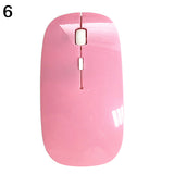 2.4 GHz Slim Optical Wireless Mouse Mice + USB Receiver for Macbook Laptop PC
