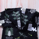 Fashion Autumn Baby Girls Boys Long Sleeve Hooded Leaves Romper Jumpsuit