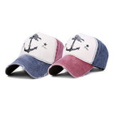 Men Women Adjustable Baseball Cap Anchor Sun Screen Outdoor Sports Snapback Hat