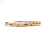 1Pc Ear Stud Linear Design Concave Convex Surface Earring Clip Women Jewelry - ENSEIGNE DENIS