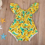 Lovely Watermelon Infant Baby Girls Romper Jumpsuit Headband Outfit Clothes Set