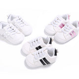 Fashion Toddler Baby Boys Girls Soft Bottom Anti-Skid Sport Prewalker Crib Shoes
