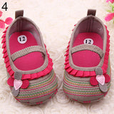 Toddler Infant Baby Girl Flower Shoes Crib Prewalker Newborn To 18 Months Babyshoes