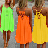 Sexy Women's Summer Casual Sleeveless Strap Backless Beach Dress for Evening Party - ENSEIGNE DENIS