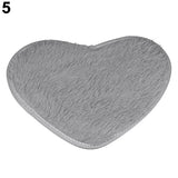 Fashion Love Heart Shape Non-slip Bath Mat Kitchen Living Room Bathroom Rug
