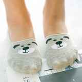 Cute Women Girl Bear Cat Dog Rabbit Invisible Low Cut No Show Loafer Boat Socks