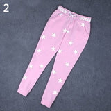 Fashion Women Drawstring Star Print Casual Outdoor Yoga Sports Pants Sweatpants - ENSEIGNE DENIS
