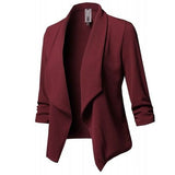 Women Black Blazers Cardigan Coat 2019 Long Sleeve Women Blazers and