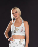Woodland Creatures Padded Sports Bra