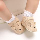 Adorable Infant Toddler Baby Boy Girl Knit Crib Shoes Cute Cartoon