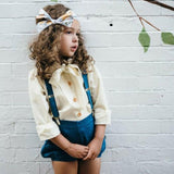Autumn Toddler Infant Baby Girl Clothes Long Sleeve Bowknot Tie White