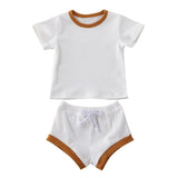 Baby Summer Clothing Infant Baby Girl Boy Clothes Short Sleeve Tops