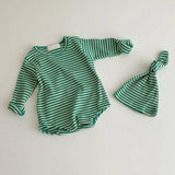 Baby Boy Rompers Fashion Long Sleeve Jumpsuit Outfit Clothes Hat For 0