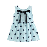 Baby girl heart-shaped wave point solid color