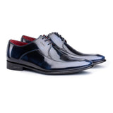 Blue chameleon shoes