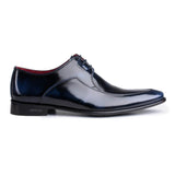 Blue chameleon shoes