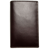Mini Buffed Leather Billfold Wallet Brown