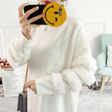 Women Sweaters and Pullovers Casual Oversized Sweater Christmas Winter Sleeve Pull Femme knitted jumpers - ENSEIGNE DENIS