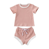 Baby Summer Clothing Infant Baby Girl Boy Clothes Short Sleeve Tops