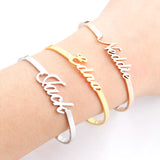 CAVSUAT Bridesmaid Custom Name Bangles For Women - ENSEIGNE DENIS