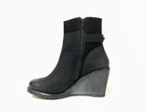 Isabel Black Wedge Boot