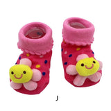Cartoon Newborn Baby Girls Boys Anti-Slip Socks