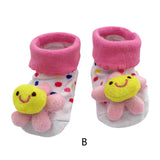 Cartoon Newborn Baby Girls Boys Anti-Slip Socks