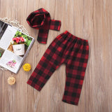 Deer Christmas Plaid Set for Kids and Babies