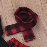 Deer Christmas Plaid Set for Kids and Babies