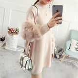 Women Sweaters and Pullovers Casual Oversized Sweater Christmas Winter Sleeve Pull Femme knitted jumpers - ENSEIGNE DENIS